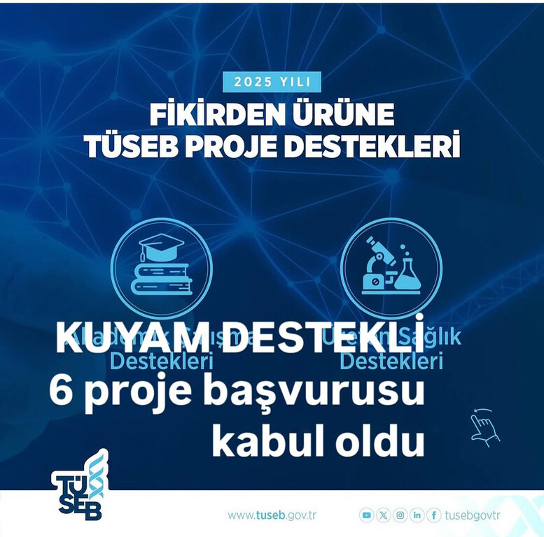 TÜSEB 2025 - KUYAM Destekli 6 Proje